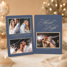 Schieferblau Verheiratet und Hell Foto Weihnachten