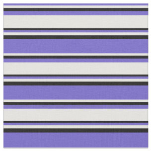 Schieferblau, weiß und schwarz Streifen Stoff