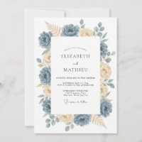 Schieferblaue elegante Naturhochzeit
