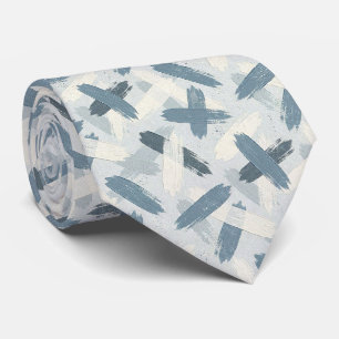 Schieferblaues Faux-Seide   Abstrakter Designer-St Krawatte