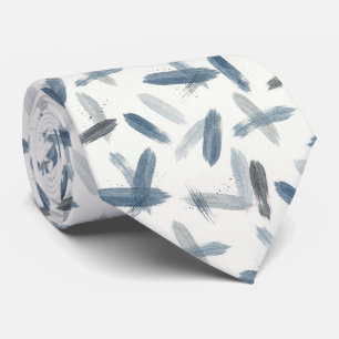 Schieferblaues Faux-Seide Abstrakter Designer-St Krawatte