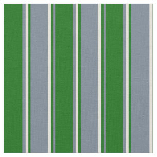 Schiefergraue, dunkelgrüne und beige Linien Muster Stoff