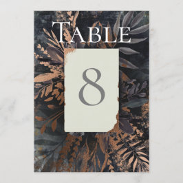 Schiefergraue Goldwirkung Tischnummer