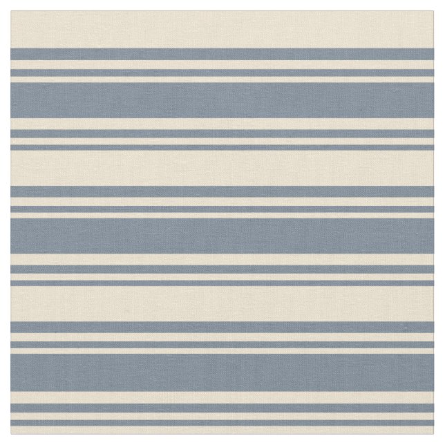 Schiefergraue und beige farbige Muster Stoff (Nahaufnahme)
