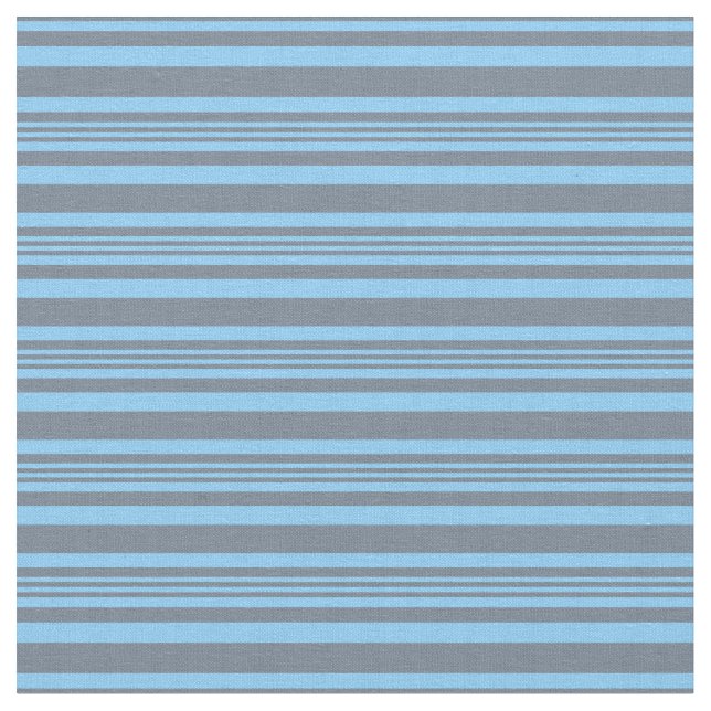 Schiefergraue und hellblaue Streifen Stoff (Nahaufnahme)