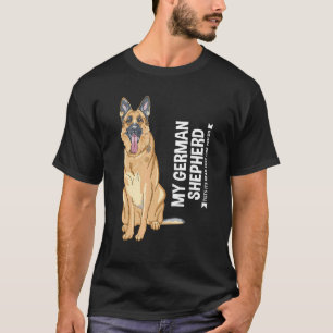 Schiefkopf-Hund Deutsche Schäferhund-Mutter 2 T-Shirt