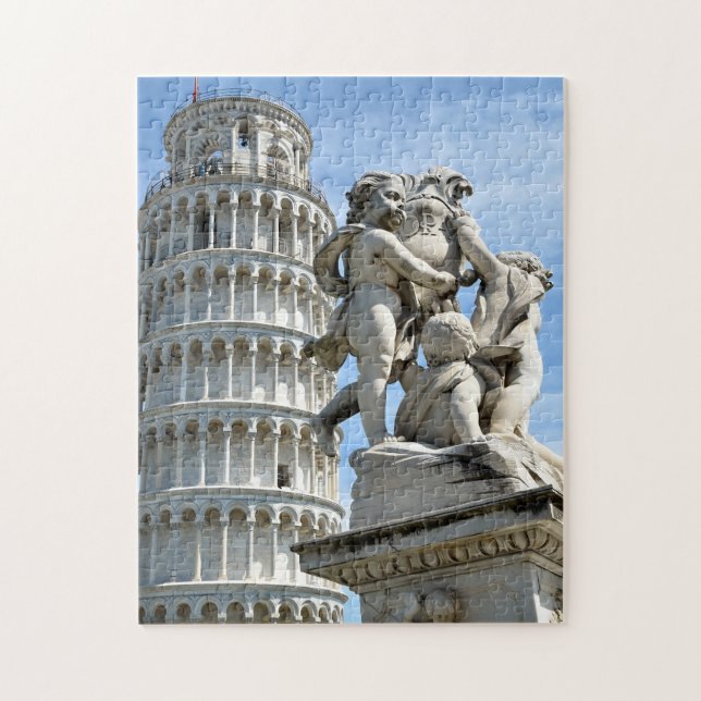 Schieftturm von Pisa, Italien Puzzle (Vertikal)