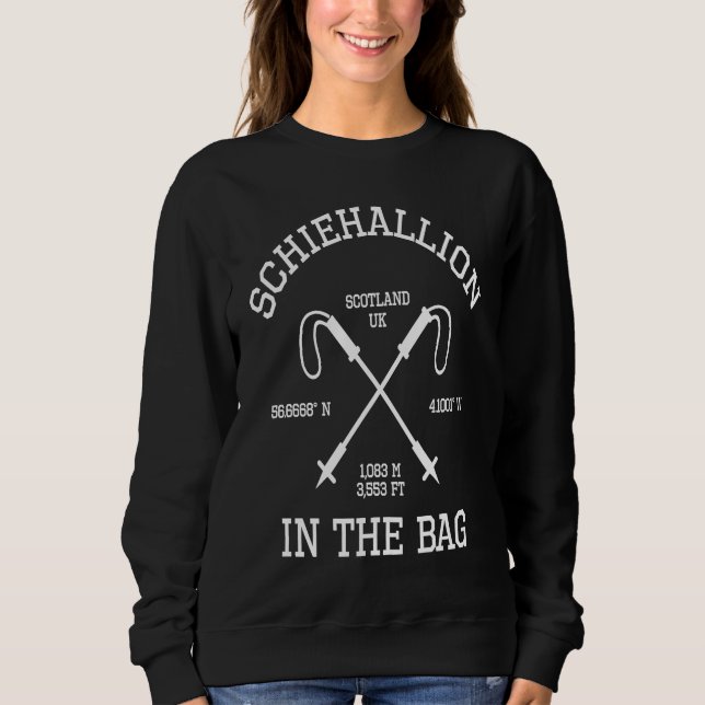 Schiehallion-Gipfel-Bagger-Wanderung Schottland UK Sweatshirt (Vorderseite)