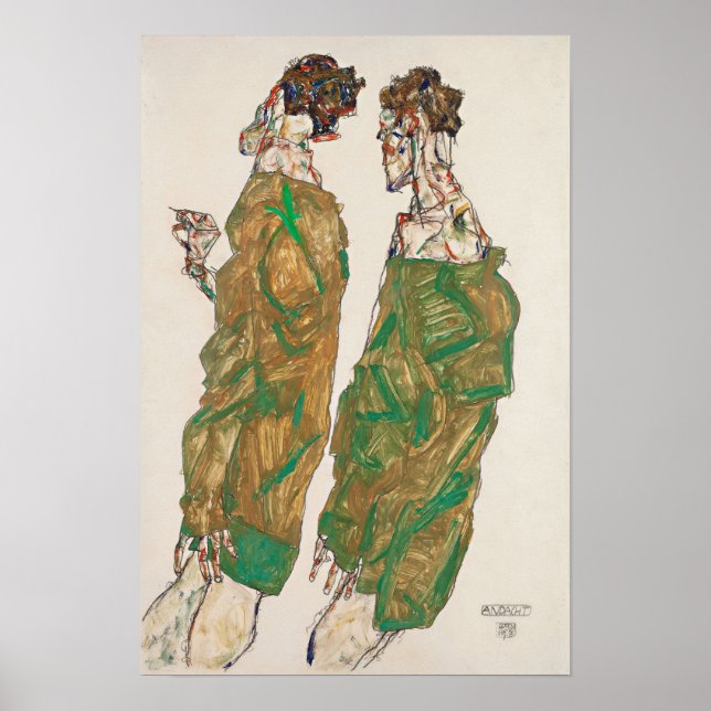 Schiele - Hingabe Poster (Vorne)