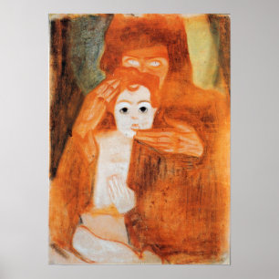 Schiele - Madonna mit Kind 1908 Poster
