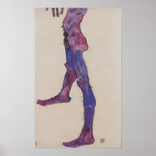 Schiele - Männlicher Abdominaltorso 1910 Poster