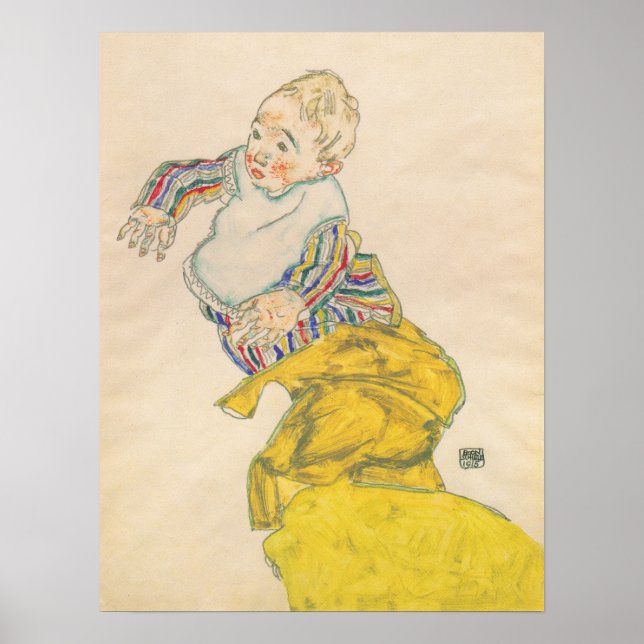 Schiele - Nephew Anton Peschka 1915 Poster (Vorne)