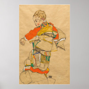 Schiele - Portrait eines Kindes (Anton Peschka Jr. Poster