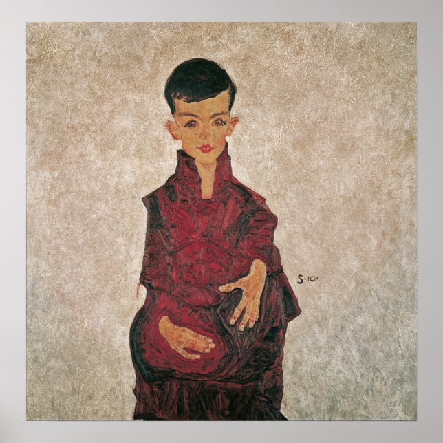 Schiele - Portrait von Herbert Poster (Vorne)