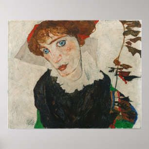 Schiele - Portrait von Wally Neuzil Poster