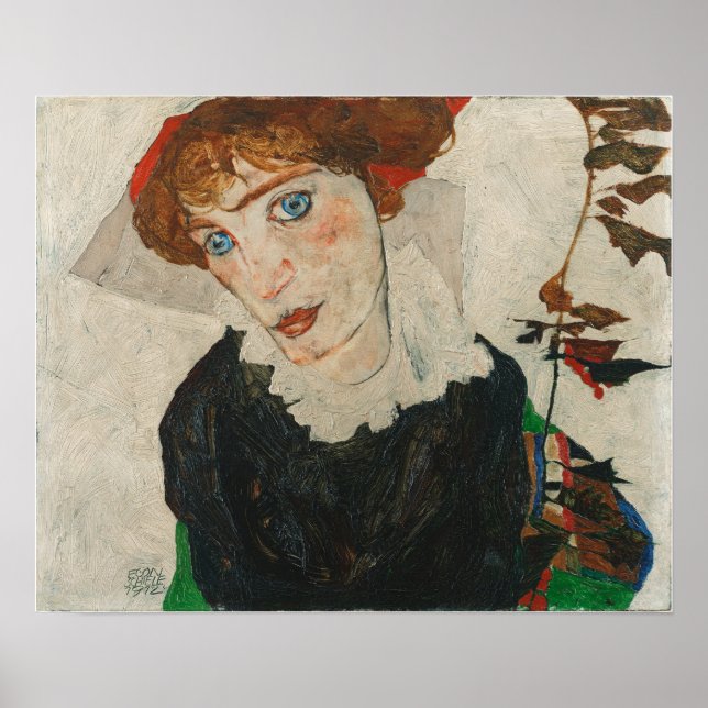 Schiele - Portrait von Wally Neuzil Poster (Vorne)