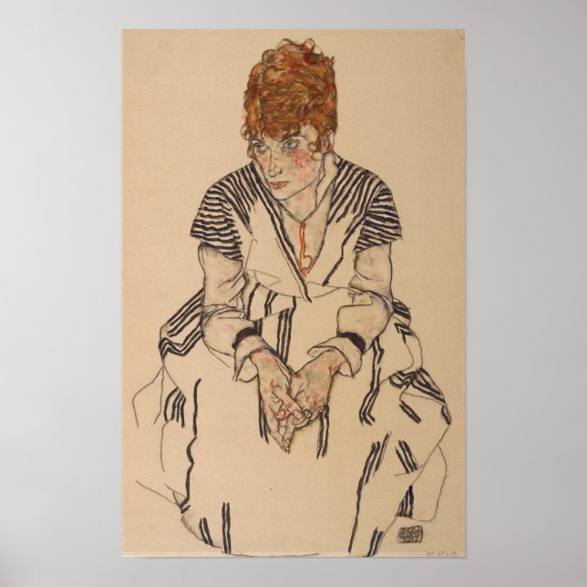 Schiele - Schwiegervater des Künstlers Adele... Poster (Vorne)