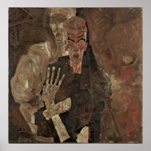 Schiele - Selbstseher (Tod und Mann) Poster