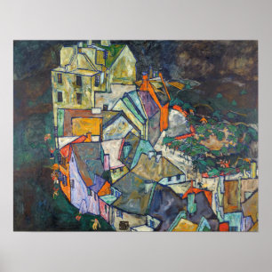 Schiele - Stadtende Poster