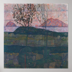 Schiele - Sun einstellen Poster