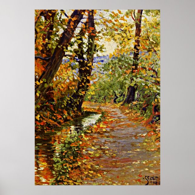 Schiele - Winding Brook Poster (Vorne)