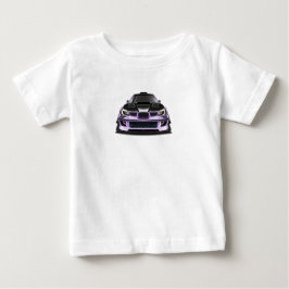 schielender Blick lila handgezeichnete Kunst Baby T-shirt