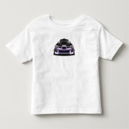 schielender Blick lila handgezeichnete Kunst Kleinkind T-shirt