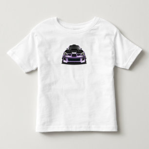 schielender Blick lila handgezeichnete Kunst Kleinkind T-shirt