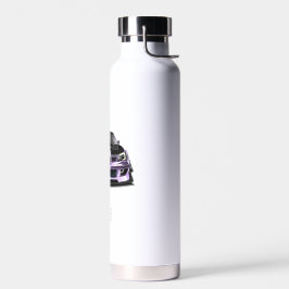 schielendes Auge lila handgezeichnete Kunst Trinkflasche