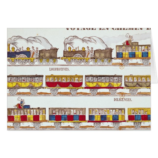 Schienen-Reise im Jahre 1845 (Vorderseite (Horizontal))