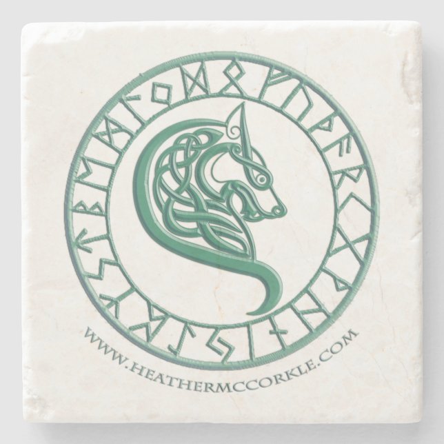 Schierlings-hohles Untersetzer-Grün Steinuntersetzer (Vorderseite)