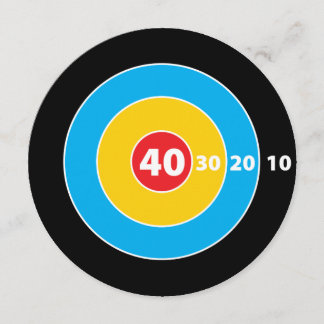 Schieß! Zieljäger 40. Geburtstag Einladung