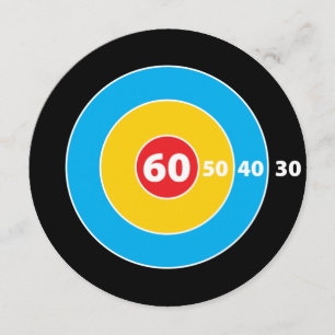 Schieß! Zieljäger 60. Geburtstag Einladung