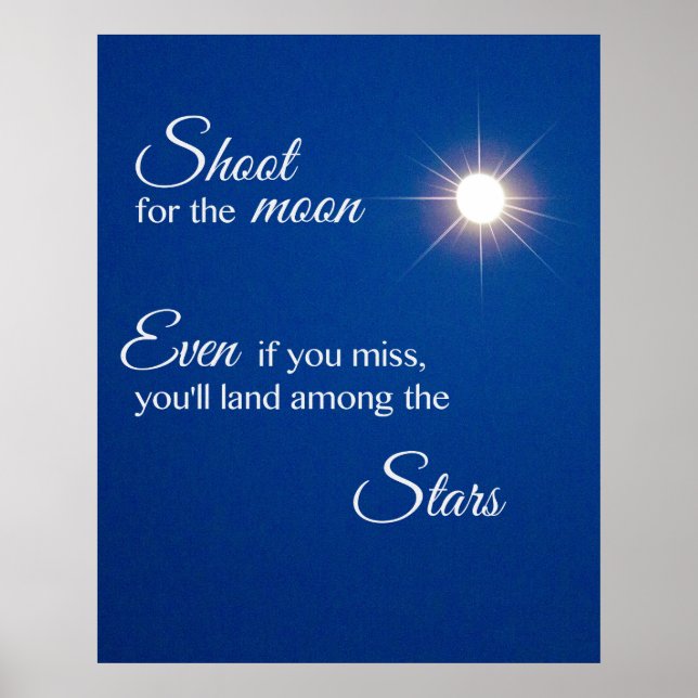 Schieße auf den Mond Poster (Vorne)