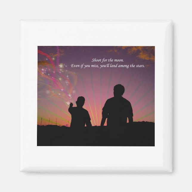 Schießen auf den Mond Magnet (Vorne)