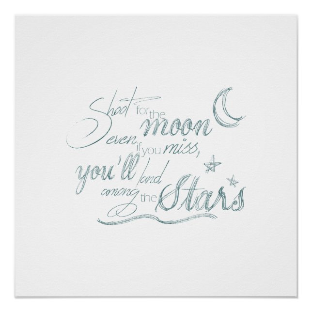 Schießen auf den Mond Poster (Vorderseite)