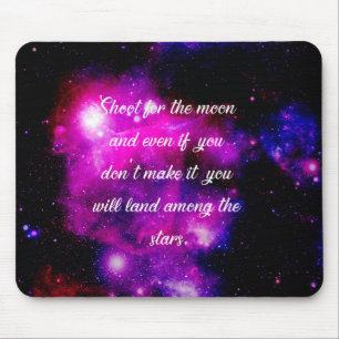 Schießen auf den Mond und Land unter den Sternen Mousepad