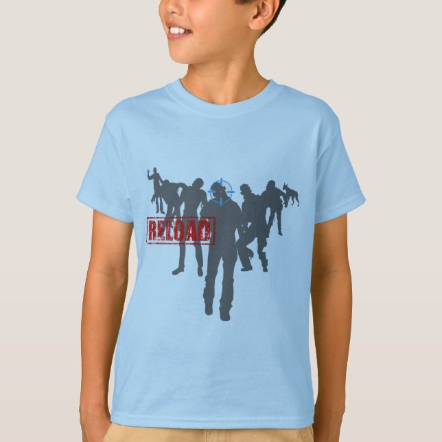Schießen Sie die Zombies - T-Shirt (Vorderseite)