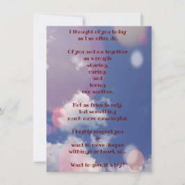 Schießen Sie Ihren Schuss auf ihre flache Grußkart