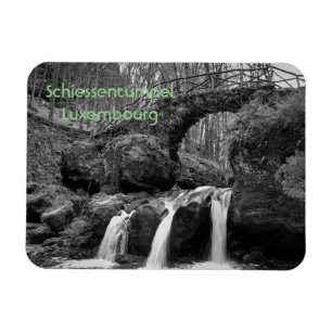 Schiessentumpel Wasserfall Luxemburg Monochrome Magnet