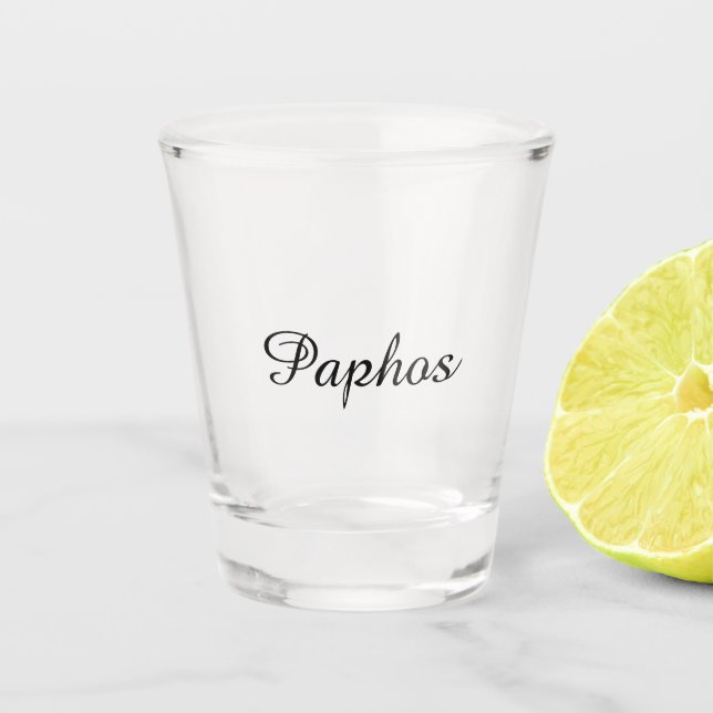 Schießglas (Paphos) Schnapsglas (Vorderseite)