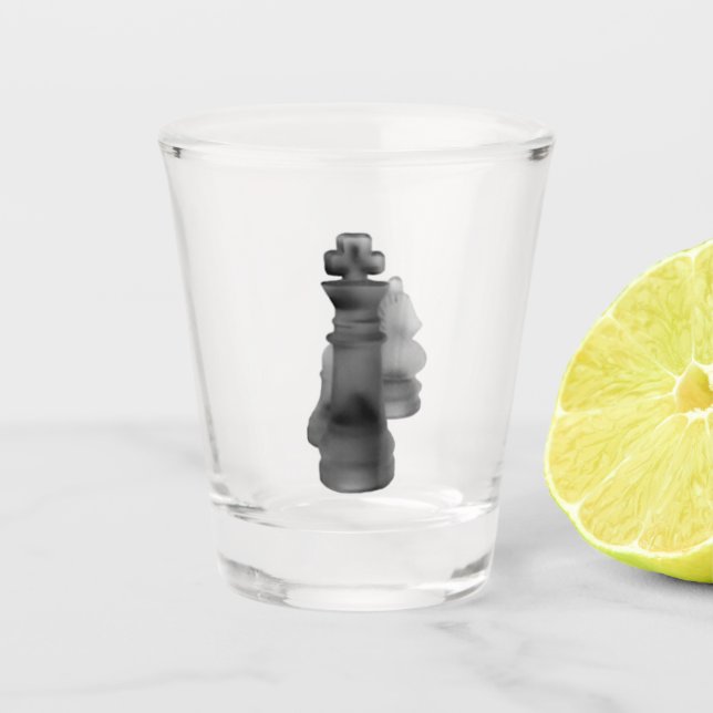 Schießglas-Schach Schnapsglas (Vorderseite)