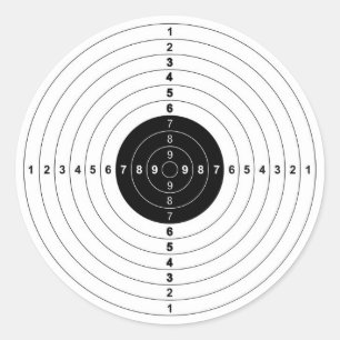 Schießschartenmesser Runder Aufkleber