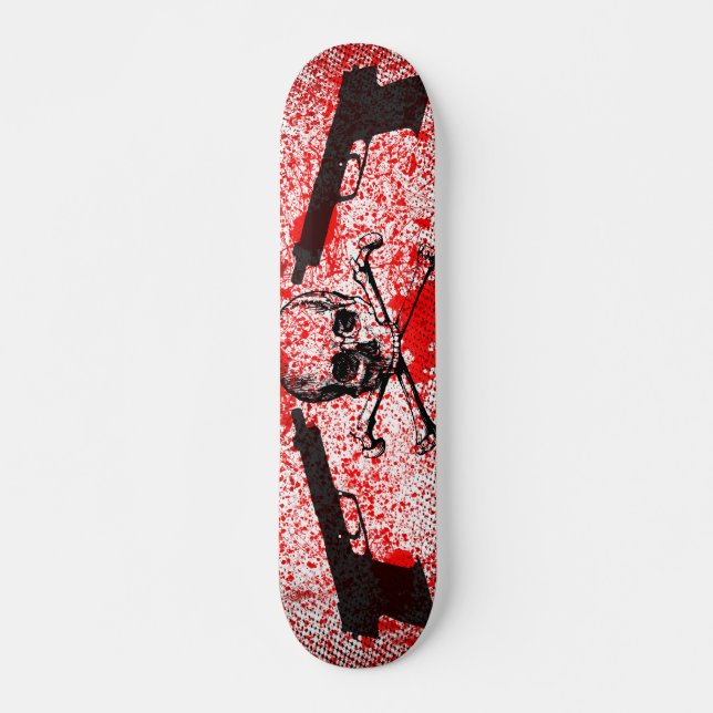 Schießt n-Schädel Skateboard (Vorne)