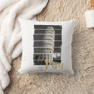 Schießturm von Pisa Italien Vintag Retro Souvenir Kissen