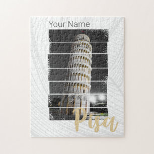 Schießturm von Pisa Italien Vintag Retro Souvenir Puzzle