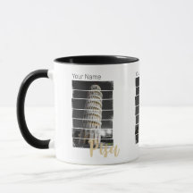 Schießturm von Pisa Italien Vintag Retro Souvenir