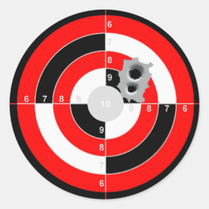Schießübungen Runder Aufkleber