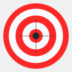Schießziele Hohe Sichtbarkeit leuchtend farbig Runder Aufkleber