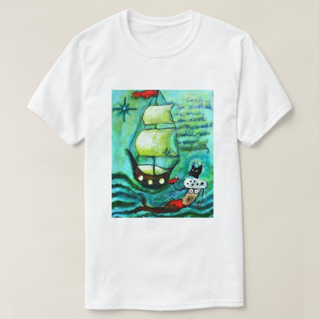 Schiff Ahoi T-Shirt (Design vorne)